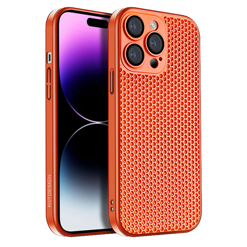 KSTDESIGN Icenets Series For iPhone 14 Pro Heat Dissipation Hard PC Phone Case with Lens Film KSTDESIGN Icenets Series For iPhone 14 Pro Heat Dissipation Hard PC Phone Case with Lens Film